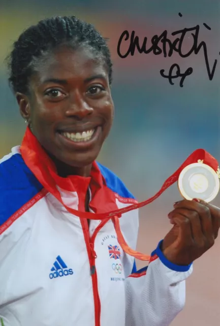 Christine Ohuruogu Hand Signed 12X8 Photo Olympics Autograph London 2012 5