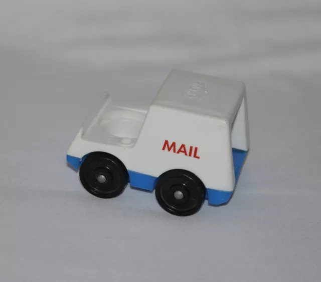 Vintage 70er Fisher-Price Original Little People MAIL TRUCK Play Family Village