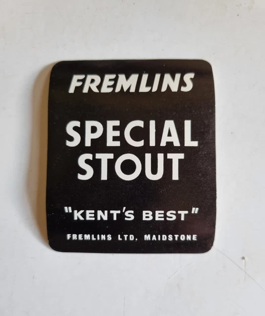 Fremlins Special Stout Maidstone Beer Bottle Label