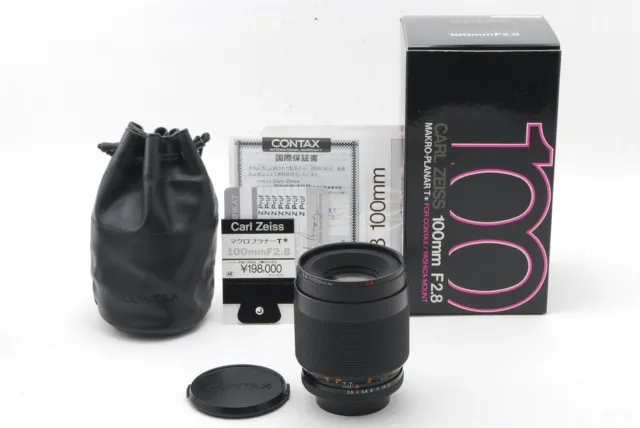 [Mint in Box] Contax Carl Zeiss Makro-Planar T* 100 mm f/2.8 AEJ Lens...