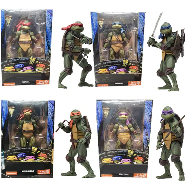 Neca Teenage Mutant Ninja Turtles 7” Action Figure Statue Toy Gift 1990 / Movie