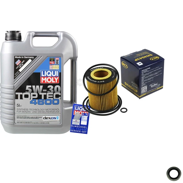 Sct Germania Filtro Olio 5 L Liqui Moly 3756 Top Tec 4600 5W-30 per Ppel Saab