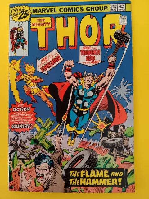 THE MIGHTY THOR Comic Book Vol. 1 No. 247 (Marvel May 1976) 8.0 VERY NICE!