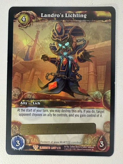 WoW World of Warcraft - Landro's Lichling - TCG Loot Card - Unscratched 
