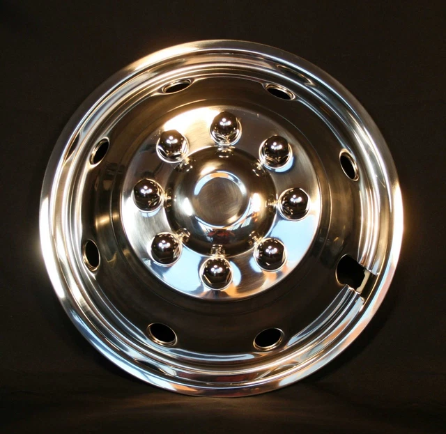 FORD E350 E450 Snap on Front Wheel simulators rv 8 lug 8 hole stainless
