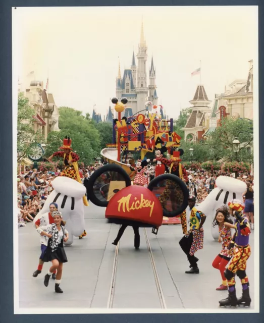 Glossy Disney World Press Photo Mickey Mouse Mania Magic Kingdom Parade