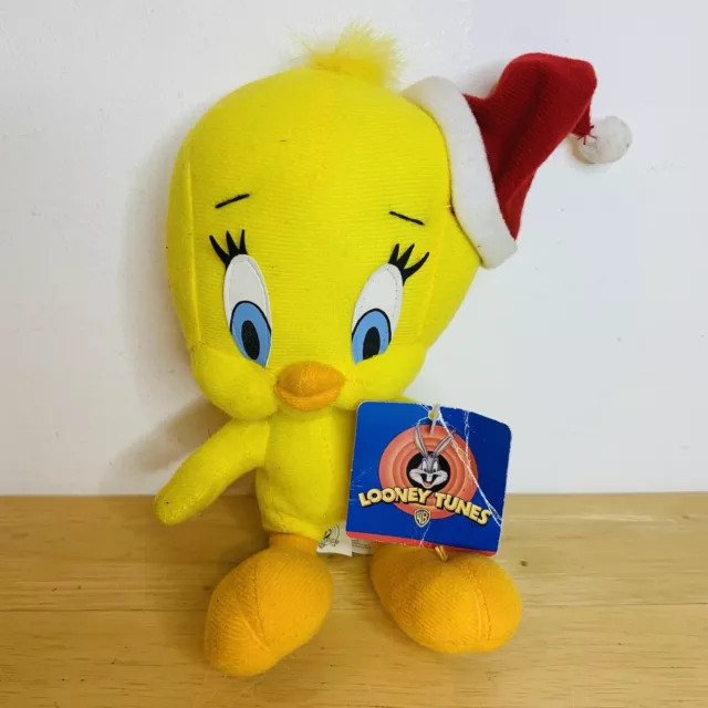 Tweetie Pie Christmas Soft Toy Plush Looney Tunes With Tags 1997 Tweety