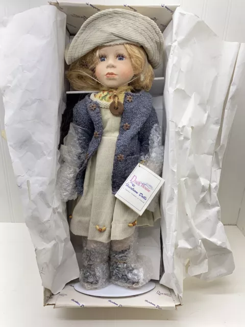 1999 Duck House limited edition heirloom porcelian 18” doll Monica New In Box