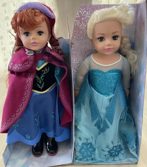 New Madame Alexander 18" Disney Frozen Anna Elsa Doll Set