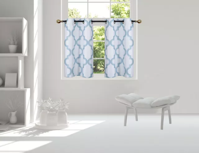 1 Pair Small Set Room Darkening Grommet Panel Window Curtain Home Decor New