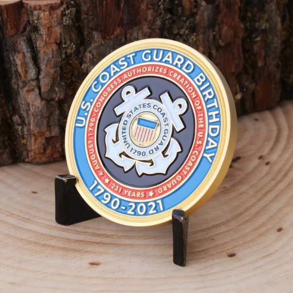 2021 Limited Edition US Coast Guard Birthday Challenge Coin