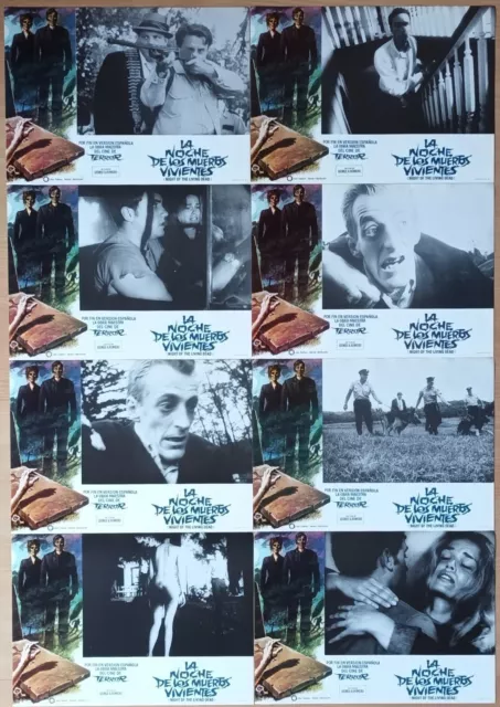 Night of the Living Dead ORIGINAL Spanish '82 LOBBY CARD SET George Romero RARE