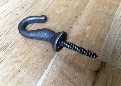 A small vintage style cast iron screw in hook dresser coat hanger SH1