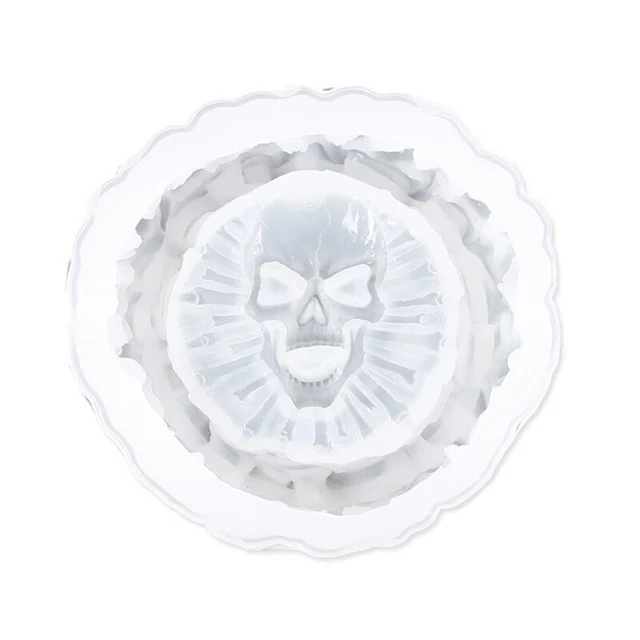 DIY Crafts Skull Ashtray Epoxy Resin Mold Holder Silicone Mould