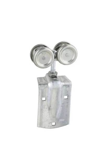 Steel Plated 450 Box Rail Sliding Door Strap Barn Door Hanger 2/Pk N112102
