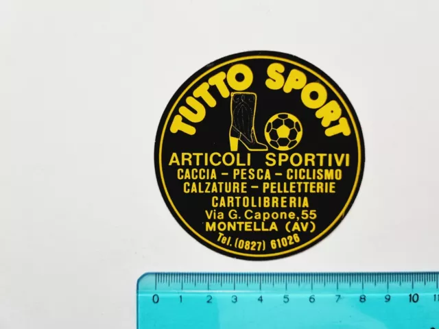 Autocollant Tout Sport Malik Avellino Autocolant Vintage 80s Original