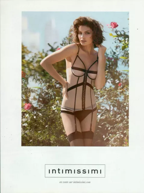 INTIMISSIMI Lingerie Magazine Print Ad Advert Bra Hosiery Underwear 2014