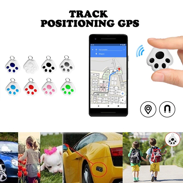 Pet Mini GPS Tracking Locator Bluetooth Portable Anti-Lost Luggage Cat Dog Kids