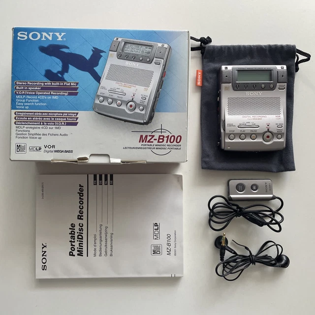 SONY ポータブルミニディスクレコーダー MZ-B100中古 中古】 SONY MZ-B100 ポータブルミニディスクレコーダー SONY