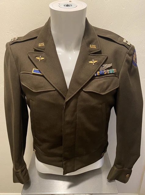 WORLD WAR II 8th Air Force B-13 Flight Jacket W/ Bullion Patch & Silver ...