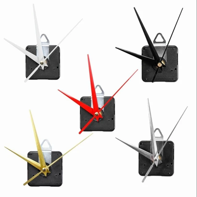 Juego de repuesto para mecanismo de movimiento de cuarzo para relojes de pared con larga vida útil
