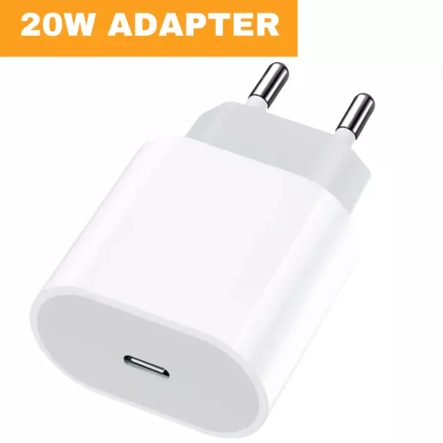 USB-C 20 Watt Power Adapter Netzteil Ladegerät für Original Apple iPhone Samsung