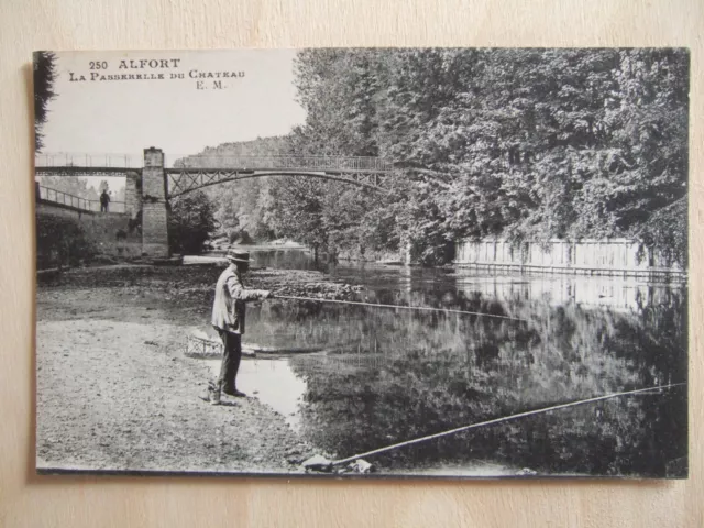 Cpa Alfort (94) La Passerelle Du Chateau. Sinner In The Line. Marne Edge