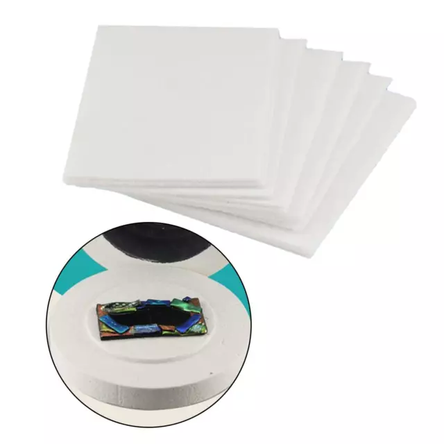 50pcs Microwave Kiln Glass Fusing Paper Ceramic Fiber Paper Accessories