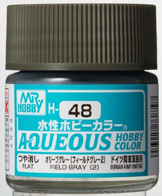 Mr Hobby - Gunze H-048 - Aqueous Hobby Colors (10ML) Field Gris (2)
