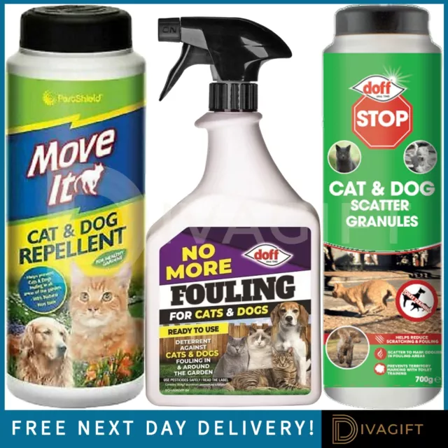 Pet Cat Dog Repellent Powder Spray Animal Non Toxic Natural For Garden Patio New