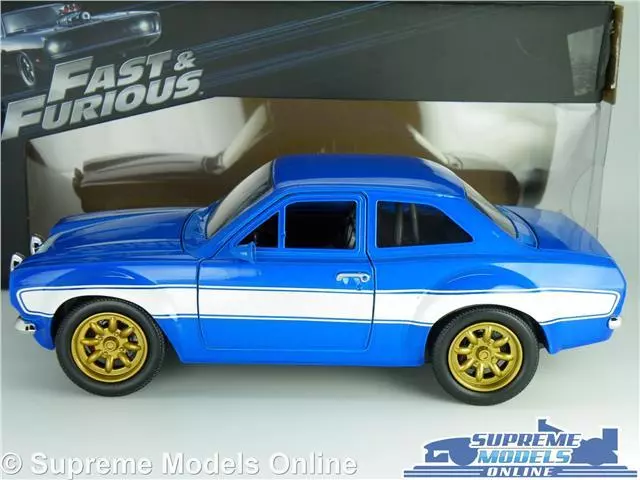 Ford Escort Mk1 Rs2000 Model Car Brian's Fast & Furious 1:24 Scale Large Jada K8 2