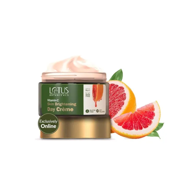 Crème de jour éclaircissante pour la peau Lotus Botanicals 50 g
