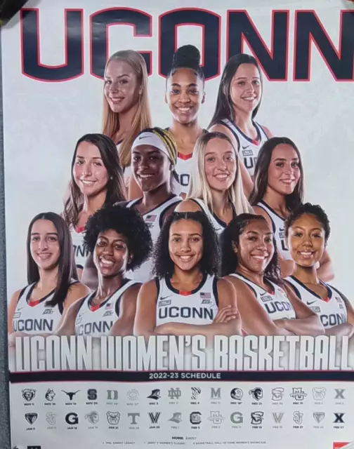 20222023 UNIVERSITY OF Connecticut Womens Basketball Schedule Team