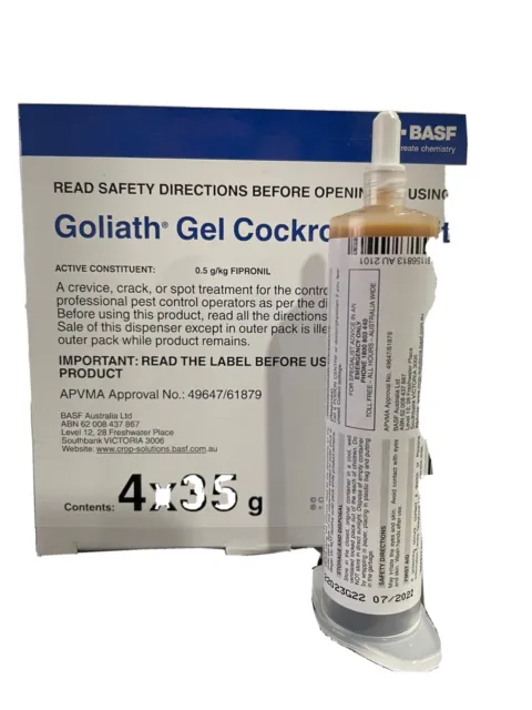 4 x 35g Goliath Cockroach Gel - stronger roach gel