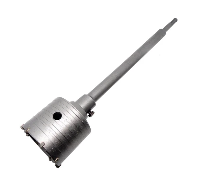 Punta A Tazza Per Muro Fresa A Tazza Asta Prolunga Per Fresa Carotatrice 35cm - Attacco SDS Plus, Filettatura 20mm, Con Punta Di Centraggio Fresa Carotatrice 130 Fresa Per Muro Da 60