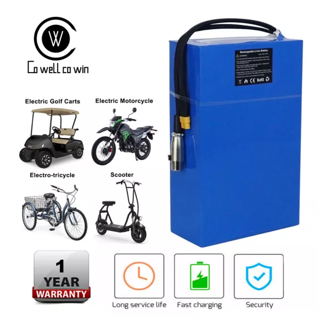 Batteria 24 V/36 V/48 V/52 V/60 V/72 V e-bike bici elettrica batteria al litio