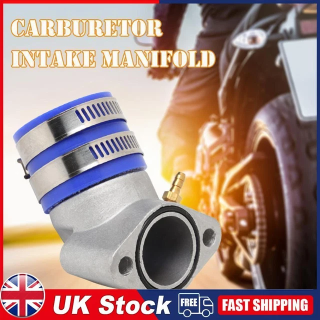 Aluminum Carburetor Frosted Intake Pipe Adapter Manifold Interface Boot for ATV