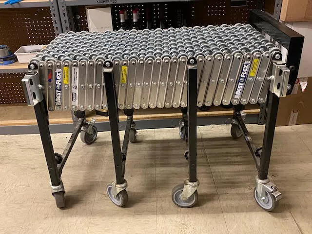 ULINE 200 Best Flex 200 - Expandable Gravity Skatewheel Conveyor - Some Wear