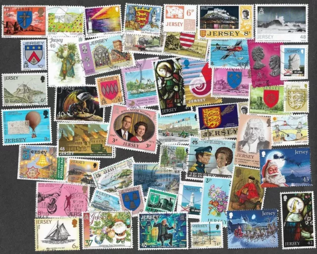 Jersey Stamps Collection 50 All Different   A    22/7/23