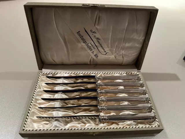6 antike Obstmesser Sterling (925er) Silber