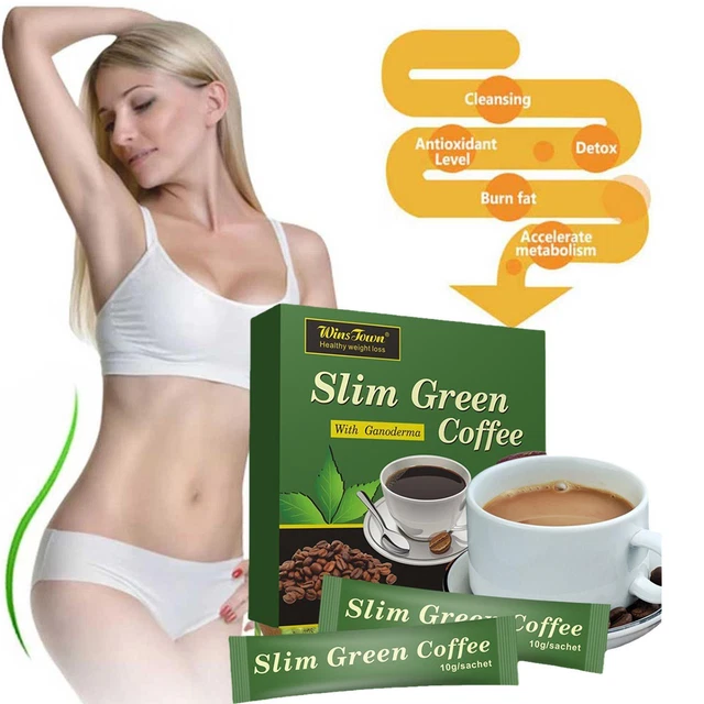 36 piezas Teabag Café Verde Delgado con Control Ganoderma Té Desintoxicación Pérdida de Peso 2023