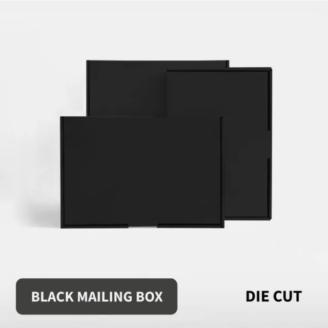 Black Mailing Box Cardboard Shipping Packing Mailer Parcel Small Medium Large