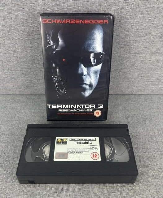 TERMINATOR 3 RISE of The Machines VHS Video Cassette Tape Movie PAL £10 ...