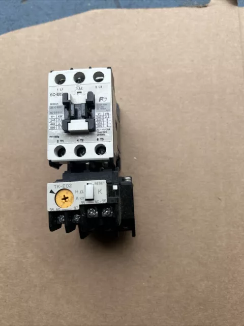 Fuji Electric SC-E02/G Contactor with TK-E02 Overload Relay-8C