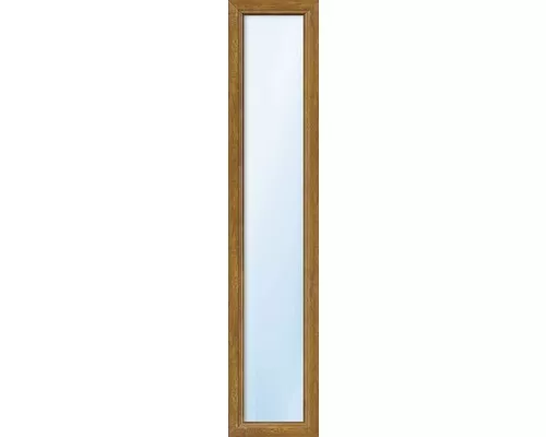 Kunststofffenster Festverglasung ESG ARON Basic weiß/golden oak 400x1700 mm (nic