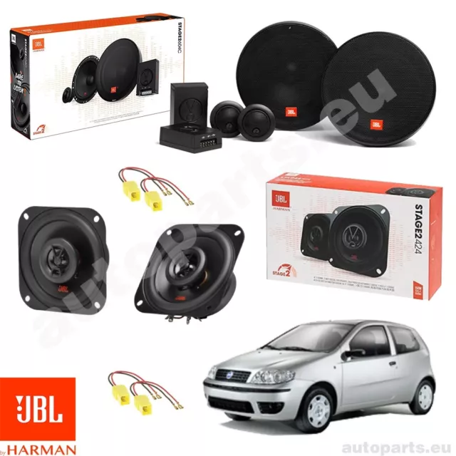 Set 6 Lautsprecher JBL Vorne und Hinten für Fiat Punto 188 Von 1999