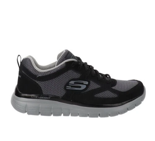 Skechers Chaussures SK-52635 Baskets Homme en Cuir et Tissu Fermeture Lacets