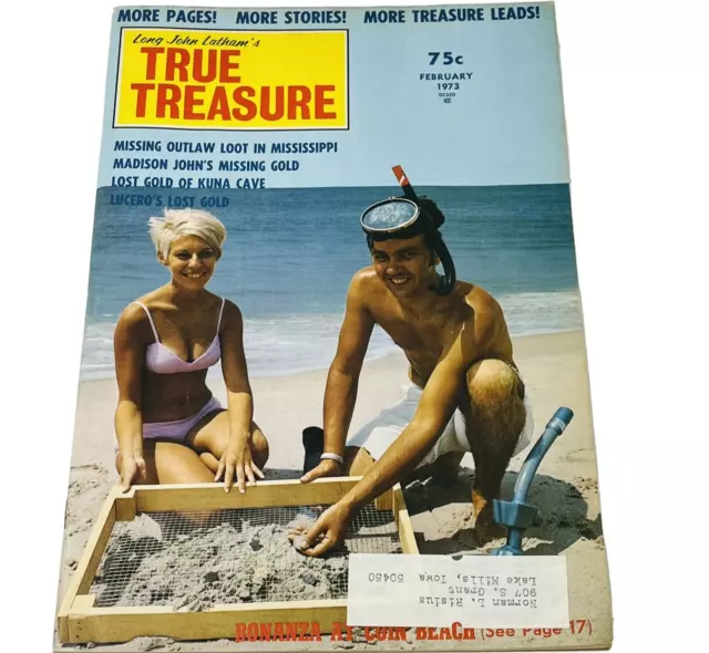 1973 True Treasure Hunting Magazine Metal Detecting Outlaw Loot In Mississippi