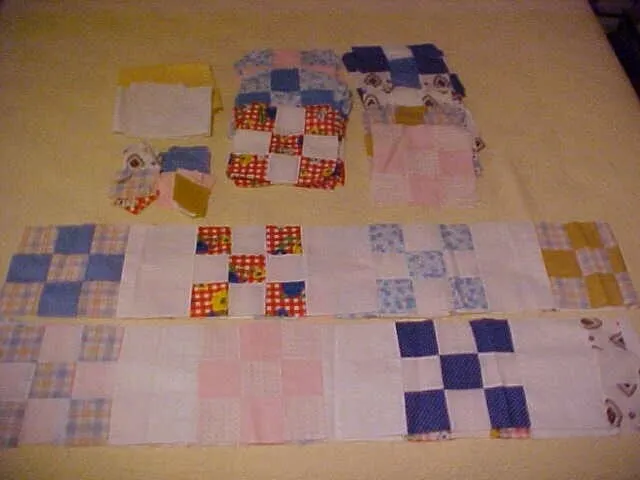 Nine Patch  Quilt Blocks (50+  Various Colors