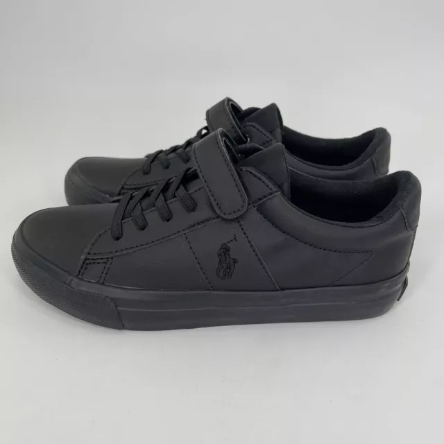 Polo Ralph Lauren Sneakers Sayer Black Athletic Shoes Little Kids